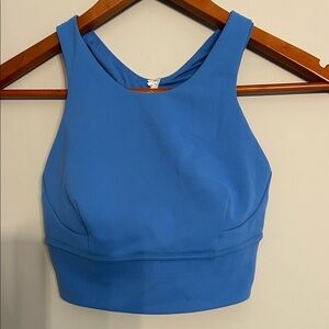 lululemon athletica Light Blue High-Neck Sports Bra
